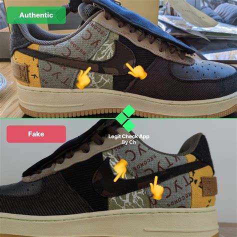 nike air force 1 travis scott fake|travis scott cactus jack af1.